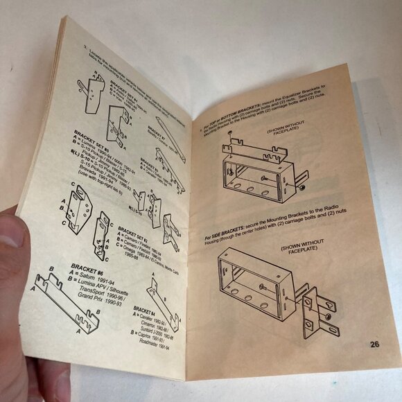 99-4544 /AW-444GM General Motors GM Radio Stereo Installation Instructions 82-96 - Picture 2 of 5